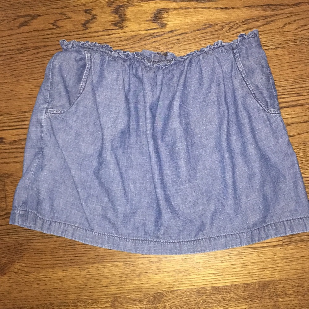 Denim mini skirt